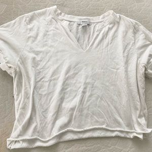 Basic White Forever 21 Crop Top 1x
